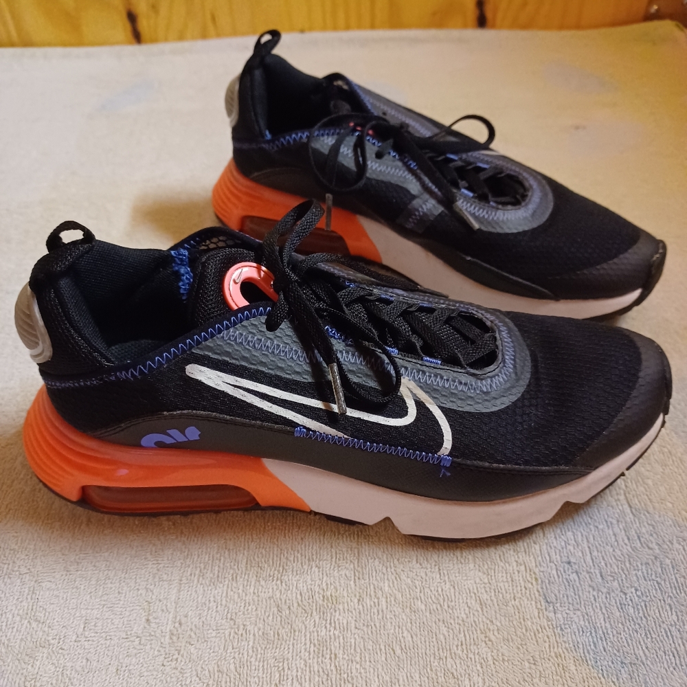 Nike Air Max CJ4066-011 Youth Sneakers, Black/Pink, Size 7Y
